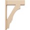 Ekena Millwork 7 1/2-in W x 24-in D x 36-in H Balboa Block Rough Cedar Woodgrain TimberThane Outlooker, Primed Tan OUTUR075X24X36BOA44RCPR - alternate 3